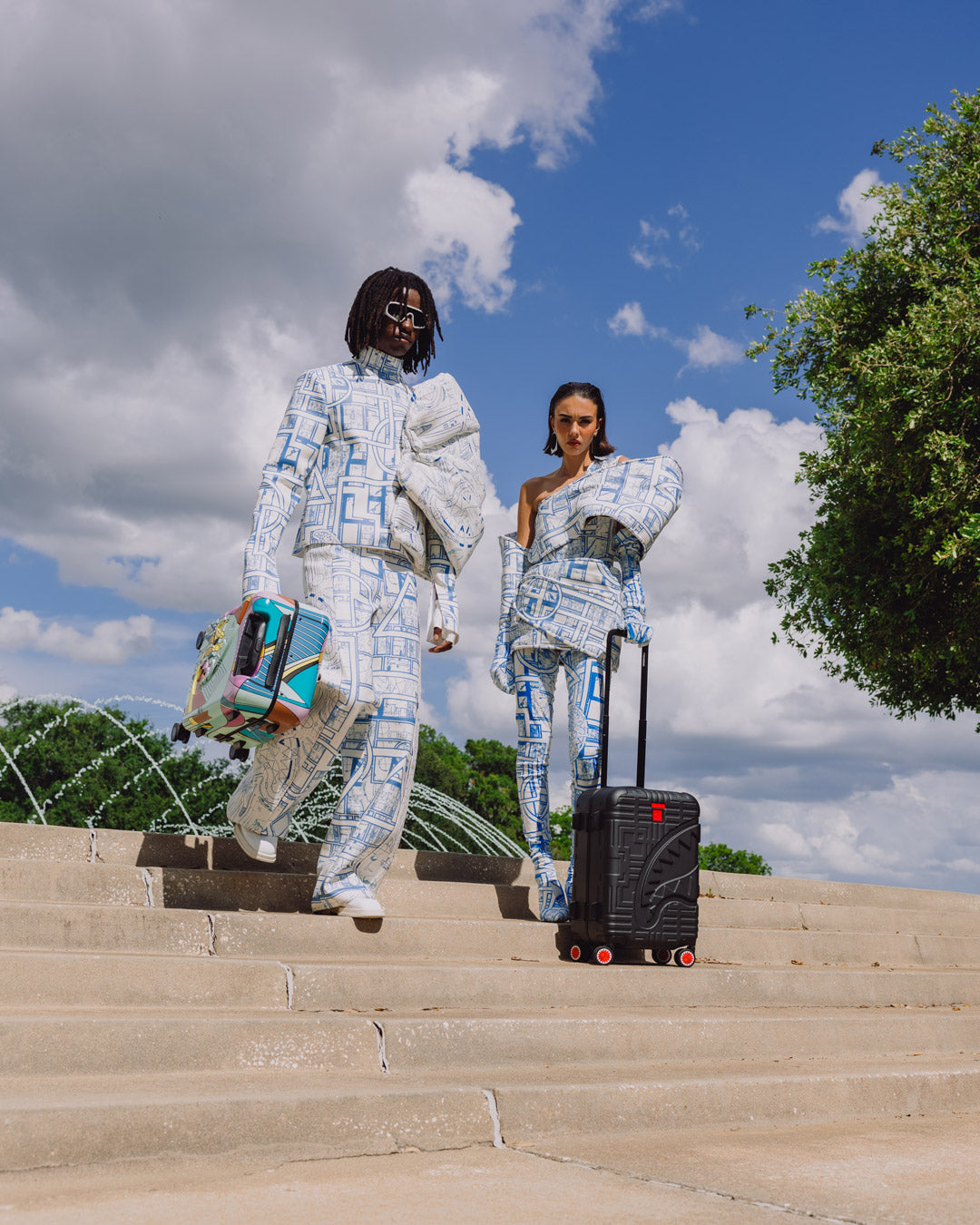 FRANK LLOYD WRIGHT COLLAB HARD SHELL LUGGAGE