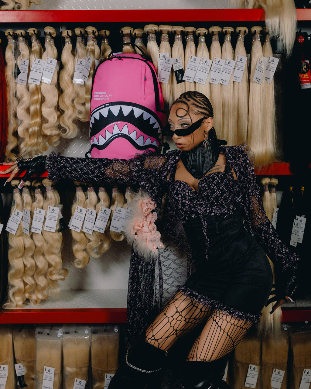 SHARK CENTRAL BUBBLE SHARK (PINK) BACKPACK