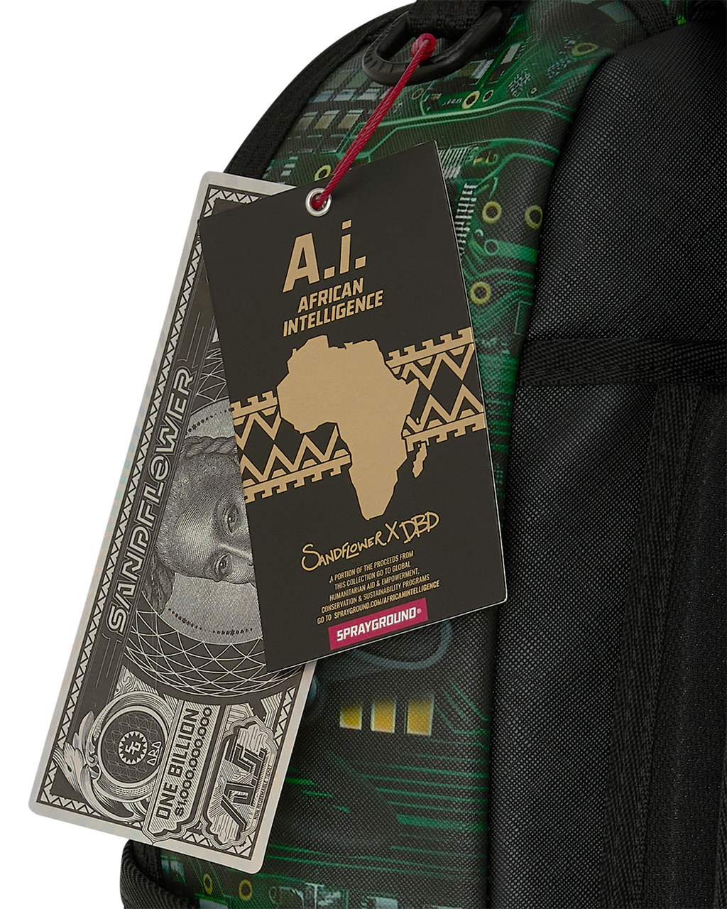 A.I. AFRICAN INTELLIGENCE REWIRED & INSPIRED BACKPACK - SANDFLOWER COLLAB