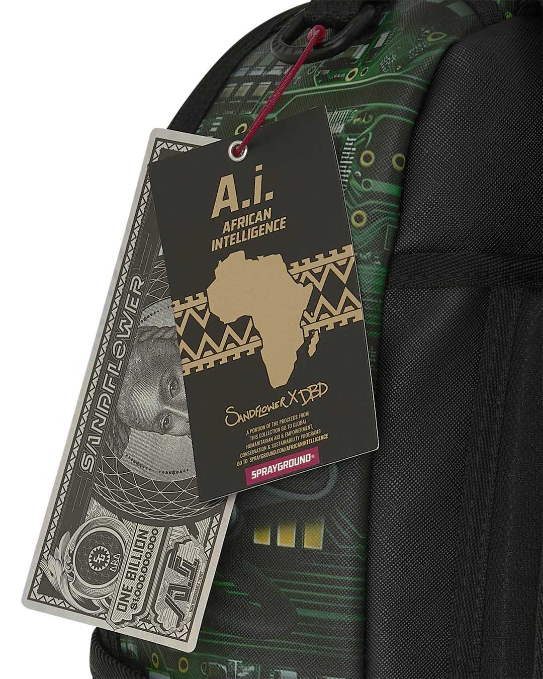 A.I. AFRICAN INTELLIGENCE REWIRED & INSPIRED BACKPACK - SANDFLOWER COLLAB